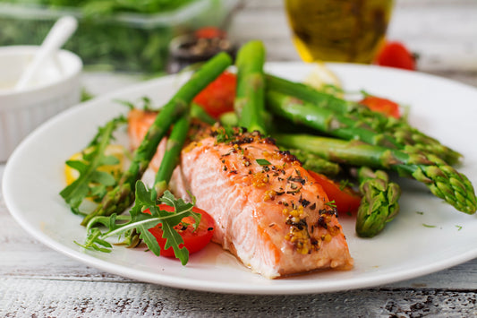Grilled salmon