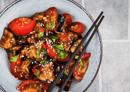 סלט חצילים בנינג'ה